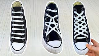 3 Converse Shoe Lacing Styles  Cool Ways To Lace Converse [upl. by Yeliah]