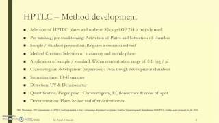 Introduction to HPTLC Part 1 by Dr Payal Dande [upl. by Nappy]