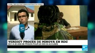 Procès de Minova en RDC  de 5 à 20 ans de prison pour 25 des accusés [upl. by Yojenitsirk]