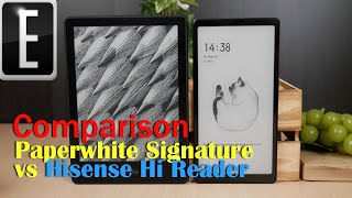 Kindle Paperwhite Signature Edition vs Hisense Hi Reader  Comparison [upl. by Leahcym]