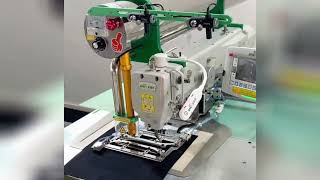 Tarmah Sewing Machine  GML BAO5H LASER INTELLIGENT POCKET WELTING MACHINE HORIZONTAL 4 [upl. by Ahsineg232]