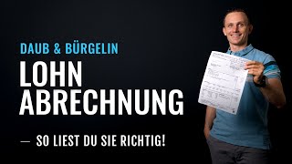 Die Lohnabrechnung richtig lesen lernen  Daub amp Bürgelin Steuerberater [upl. by Esertak]