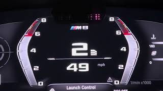 2020 BMW M8 Competition 060 mph launch control [upl. by Tijnar]