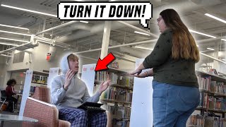 Playing LOUD Music in The LIBRARY Prank [upl. by Ayardna848]