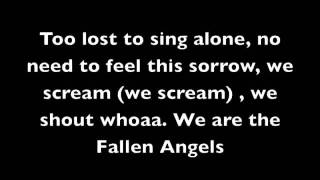 Fallen Angels Lyrics Black Veil Brides [upl. by Lawry]