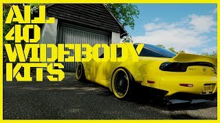 All 40 WIDEBODY KIT PRESETS IN HORIZON 4 showcased in a montage Forza Horizon 4 [upl. by Nitfa419]