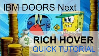 IBM DOORS Next Generation Tutorial Rich Hover [upl. by Egroej]