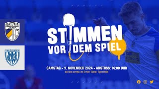 Die quotStimmen vor dem Spielquot gegen den SV Babelsberg 03 Sa 09112024 16 Uhr [upl. by Mayfield308]