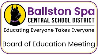 Ballston Spa Board of Meeting  November 20 2024 [upl. by Balbur]