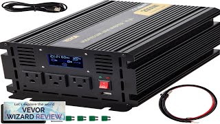 VEVOR Power Inverter 2000W Modified Sine Wave Inverter DC 24V to AC Review [upl. by Motch]