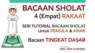 Latihan Bacaan Lengkap Sholat 4 Rakaat Latin amp Arab  Sholat Dzuhur [upl. by Leicester]