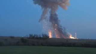 ANTARES EXPLODES Panic at the press site Orbitals rocket blows up [upl. by Brottman]