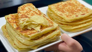 MSEMENS EXPRESS POUR DÉBUTANTS 🥞 CRÊPES FEUILLETÉES À LA POÊLE 👩🏻‍🍳 Deli Cuisine [upl. by Quinlan]