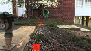 How to Install Belgard Pavers Step 1  Marking Utilities for Paver Installation [upl. by Neelyad328]