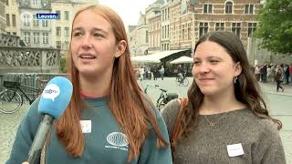 Studenten beginnen aan nieuw academiejaar quotStress en de Tiensestraat om uit te gaanquot [upl. by Sascha]