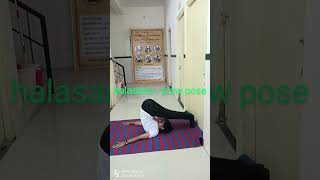 Halasana PlowposeyogashortFeed halasana for beginners [upl. by Aliahs93]