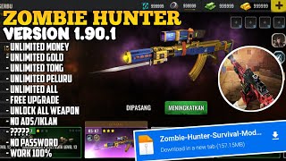 NEW UPDATE ZOMBIE HUNTER OFFLINE GAMES MOD APK V1901 UNLIMITED MONEY UNLOCK ALL [upl. by Sheline]