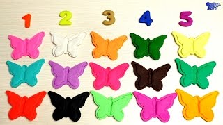 Aprender a Contar del 1 al 20 de mariposa Números Para Niños en Español Los números en PlayDoh [upl. by Keane]