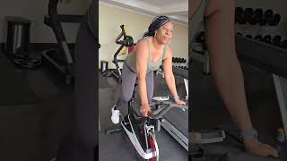 Exercise Bike at the Gym over50andfit shorts womenworkout femalefitness bodypositivefitness [upl. by Friede964]