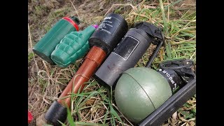 Paintball Grenade vs Czech Police Grenade vs Polenböller Granate [upl. by Barthol868]