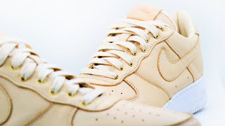 HANDCRAFTING the Nike Air Force 1 Veg Tan  GIVEAWAY [upl. by Conlon]