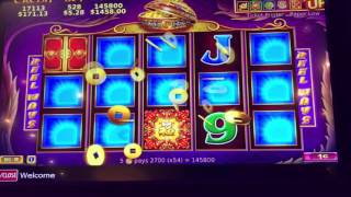 5 Treasures Slot Machine Line Hit HANDPAY Palms Casino [upl. by Yeneffit]