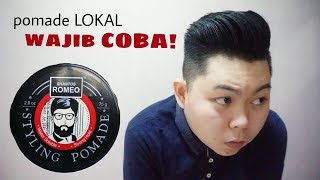 SHANTOS ROMEO STYLING POMADE WATER BASED  POMADE LOKAL [upl. by Curt93]