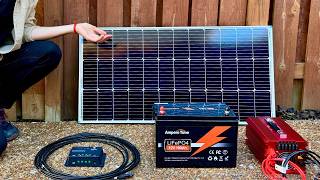 100 Watt Solar Panel Kit Setup for Complete Beginners  Start to Finish [upl. by Hnim698]