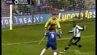 Hernan Crespo super goal vs Newcastle [upl. by Eslud]