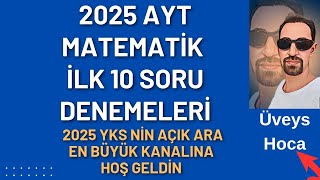 Mikro Orjinal 2025 AYT1 💥AYT Matematik İlk 10 soru Denemeleri 2🔥PDF Açıklamada Son 3 Soru Zor [upl. by Rick]