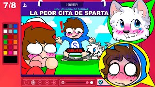 ¡LA PEOR CITA DE SPARTA en GARTIC PHONE 🤣🎨💔 REACCIONAMOS a las ANIMACIONES mas DIVERTIDAS  Alexy [upl. by Indihar]