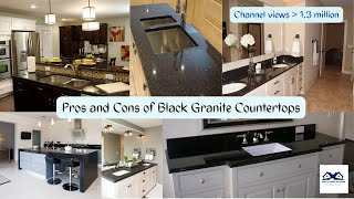 Pros and Cons of Black Granite Countertops  Things To Consider Before Buying Black Countertops [upl. by Theurer]