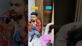 Brother vs sister 😅😅😅 fun funny comedy ytshorts priyalkukreja [upl. by Alexis97]