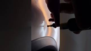 Dented car fender panel restoration [upl. by Gruchot]