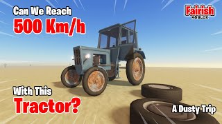 How Fast Can This Tractor Go  A Dusty Trip Roblox [upl. by Fullerton]