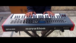 Novation Impulse 49 Midi Keyboard Unboxing [upl. by Dnomsad]