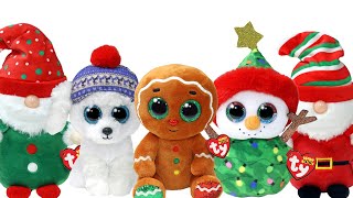 TY Beanie Boos Christmas Holiday 2023 Haul Unboxing Review [upl. by Sylvie]