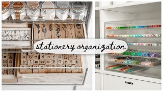 How i organize ALL of my stationery  stationery makeover [upl. by Danette]