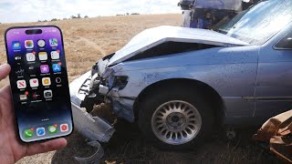 Does the iPhone 14 Pro Crash Detection Actually Work  Car Accident Experiment [upl. by Calore]