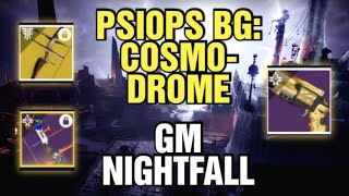 GM Nightfall PsiOps Battleground Cosmodrome  Destiny 2  Season Of The Wish [upl. by Akired]