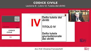 Codice civile  Lezione 8  Libro VI Tutela dei diritti [upl. by Ahtabat]