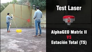 AlphaGEO Matrix II VS Estación Total Test Laser  Matrix II VS Total Station [upl. by Bridgid848]