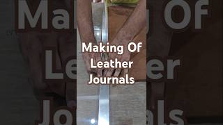 How To Make A Leather Journal DIY Leatherbound Notebook diy leathergoods shorts [upl. by Asante]