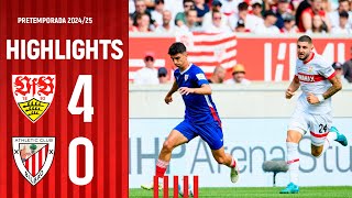 HIGHLIGHTS  VfB Stuttgart 40 Athletic Club  Amistosos 202425 [upl. by Leopoldeen]