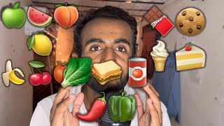 ASMR Emoji Challenge 🍌🍋🫑🥬🥒🌶️🧃 [upl. by Hnim]