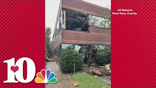 Covenant Health headquarters damaged in East TN storms [upl. by Aihsyak156]