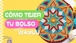 Como hacer un bolso estilo Wayuu 3  Como se teje la base del bolso estilo Wayuu  Saekita Ganchillo [upl. by Ahl763]