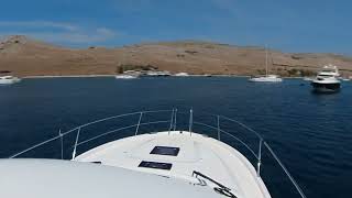 Motoryacht Yacht anlegen CoreBar Kornati Kroatien 082022 [upl. by Quita]