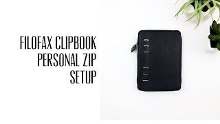 Filofax Clipbook Zip Personal Planner Setup [upl. by Preston715]