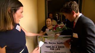 Publishers Clearing House Winners Norma S From Oceanside California Wins 500 a Week for Life [upl. by Elnukeda]